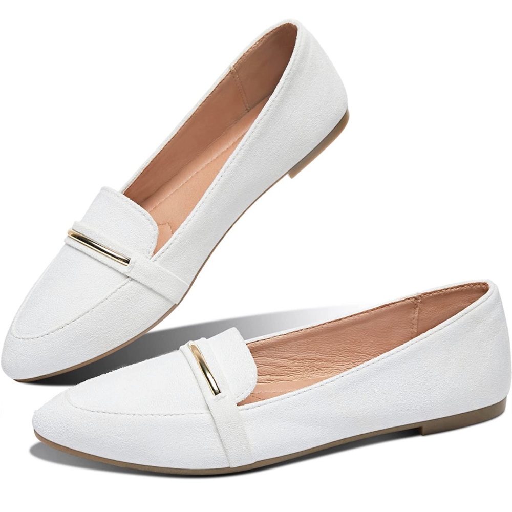White Point Toe Loafers